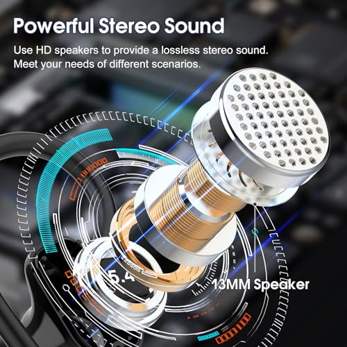 Stereo Deep Bass Bluetooth Earbuds with Earhooks