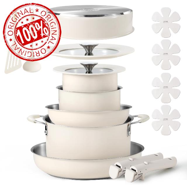 CAROTE 14pcs Pots and Pans Set