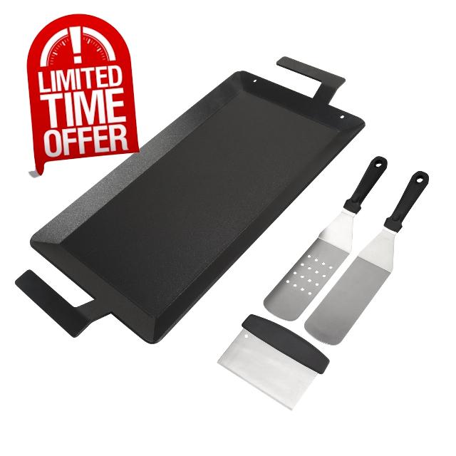 Carbon Steel Griddle for Stove Top Gas Grill