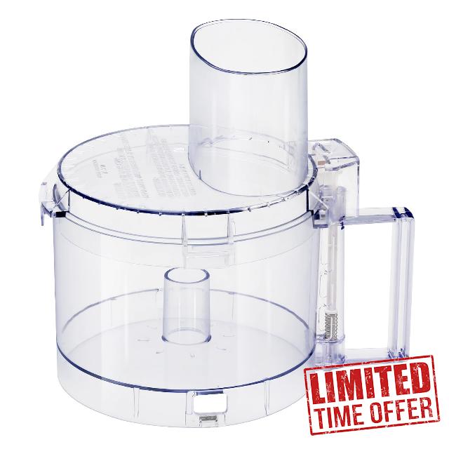 FP-631AGTXT-1 and DLC-117BGTXT1 Food Processor Work Bowl Fits Cuisinart DLC-10 Models Top with 4 locking taps