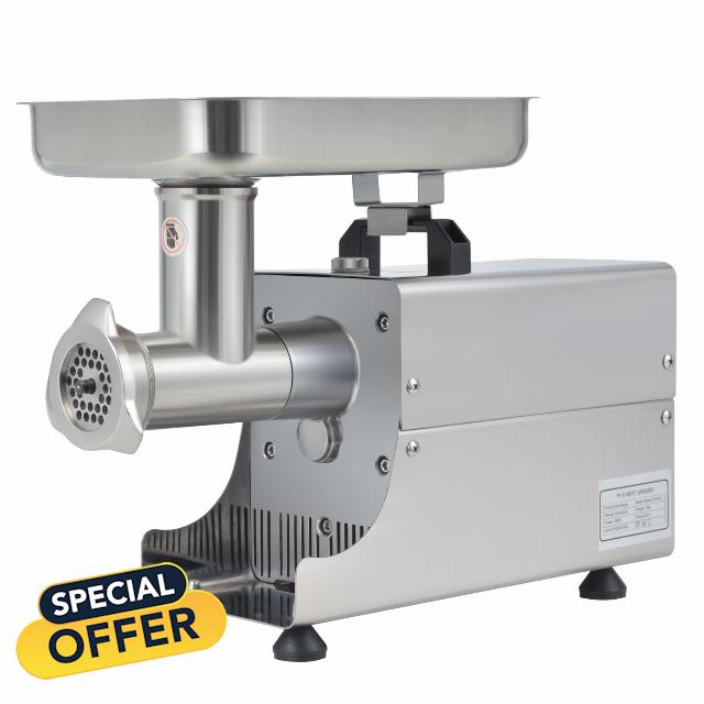 OKF Stainless Steel Electric Meat Grinder - 2800W Heavy Duty Commercial #8 Meat Grinder for Home Use with 2 Blades