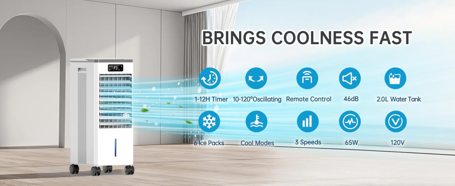 Evaporative Cooler in the room