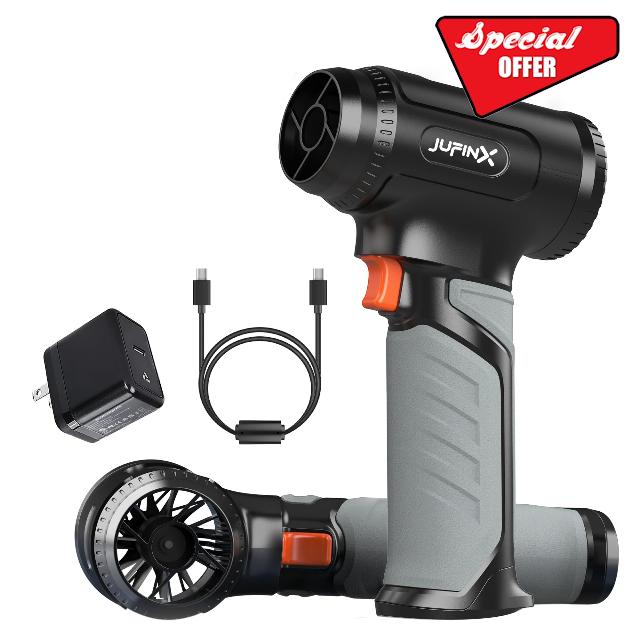 Leaf Blower Cordless-Compressed Air Duster with 64mm Motor