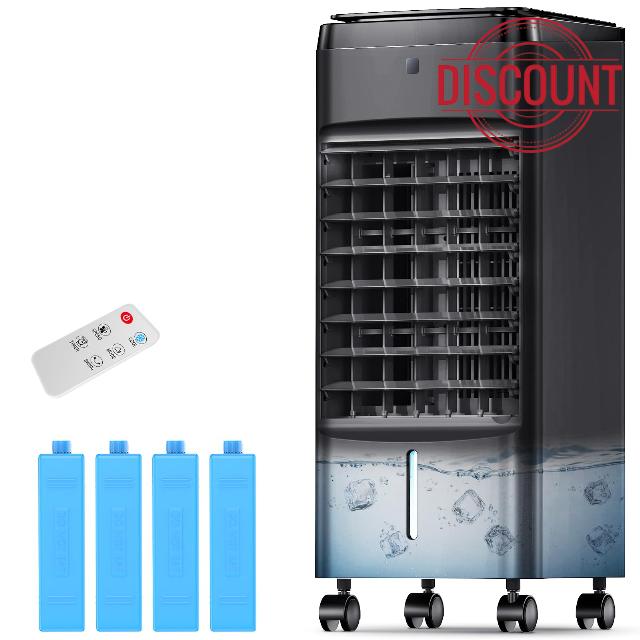 NOMEY 3-IN-1 Windowless Evaporative Air Cooler 4 Modes & 3 Speeds