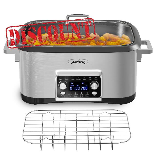 12 in 1 Programmable 8 Quart Slow Cooker