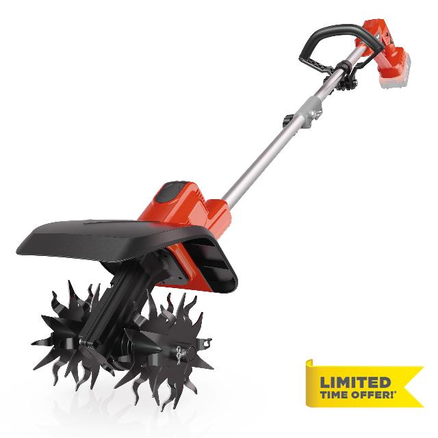 Cordless Tiller Cultivator Compatible with Milwaukee 18V Battery(Tool Only)