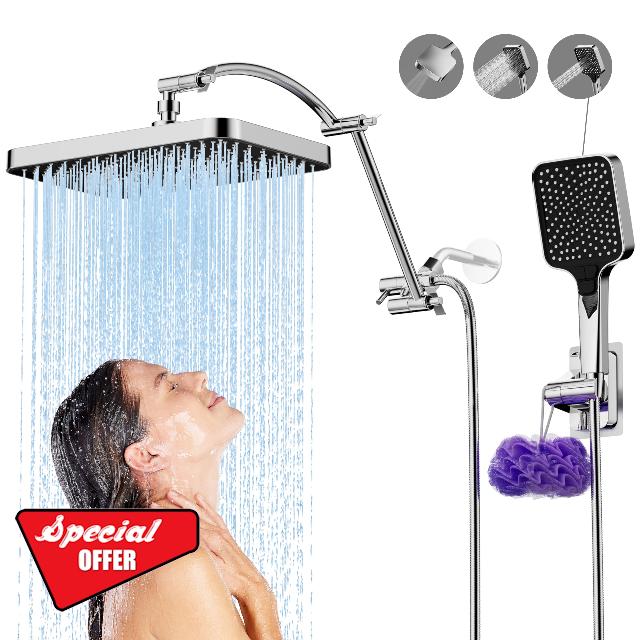 13 Inch Rain Shower Head Extension Arm 19 Inch
