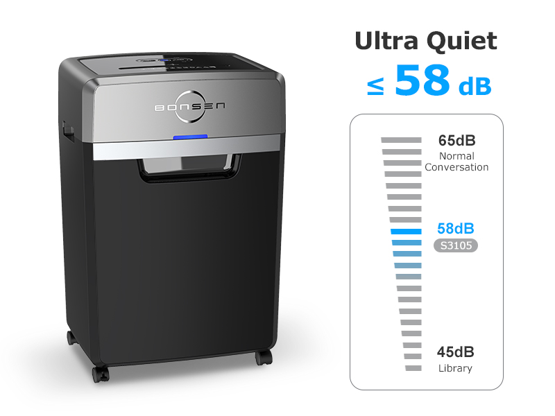 BONSEN Heavy Duty Paper Shredder for Home Office