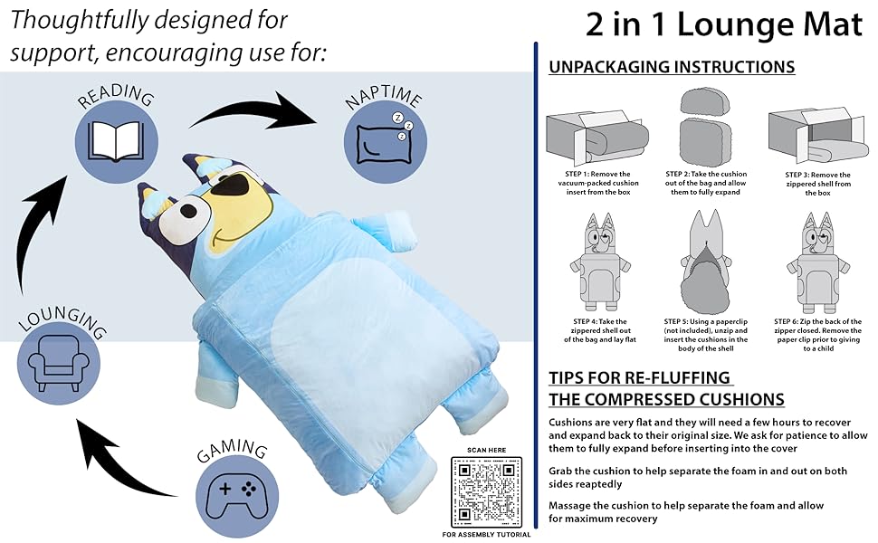 bluey lounger