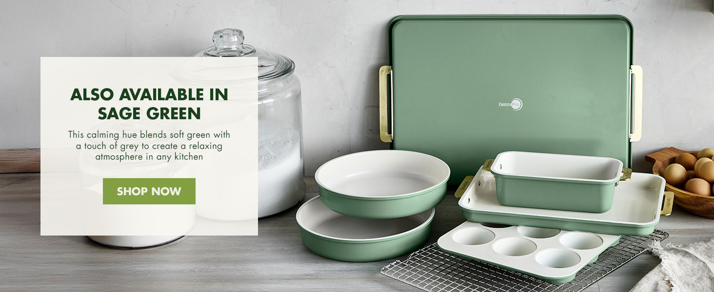 GreenPan, Ceramic Nonstick, PFAS-Free, Non-Toxic, Bakeware, Reserve