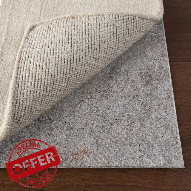 nuLOOM Gavin 10' Round Rug Pad for Living Room Bedroom Dining Room Kitchen