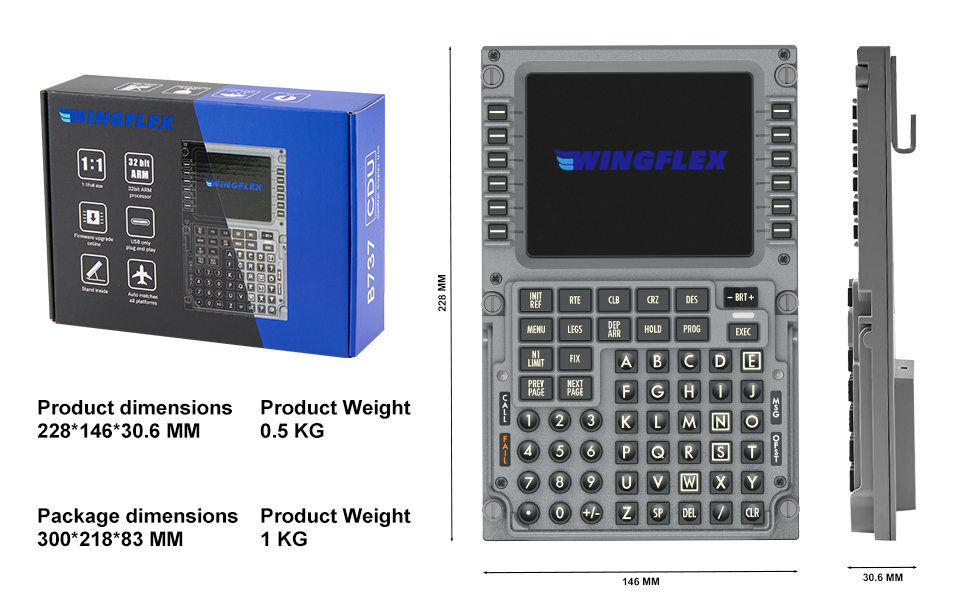 Flight Control Panel CDU for Boeing B737NG/B777