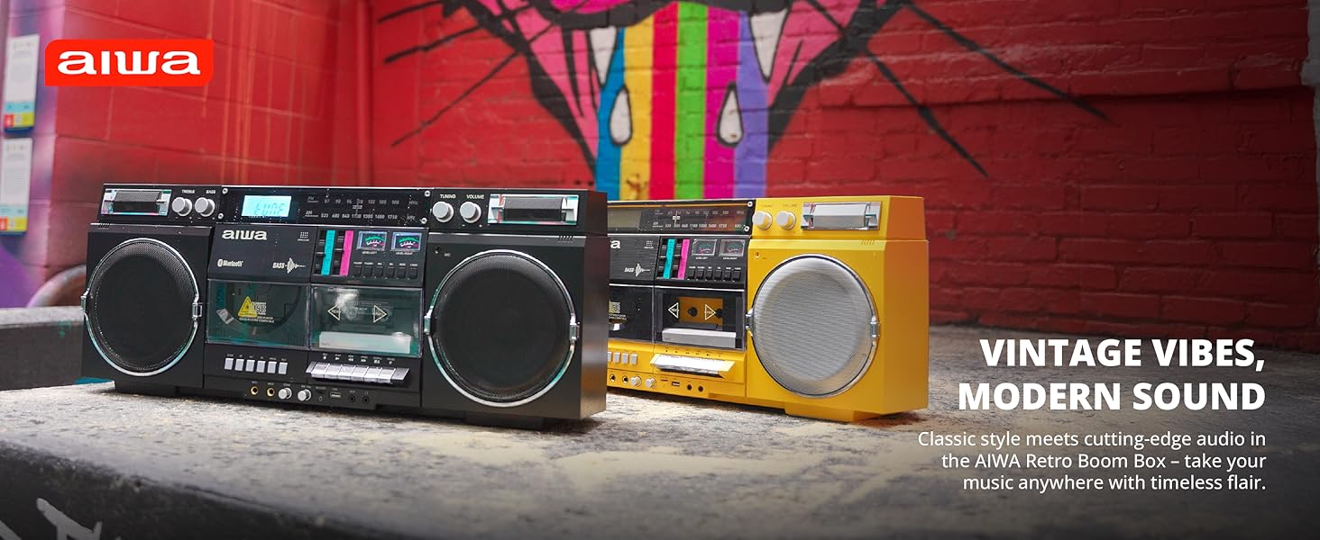AIWA-PORTABLE RADIO/CD CASSETTE PLAYER
