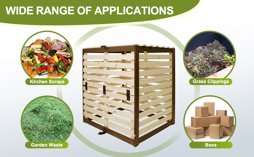 wooden compost bin