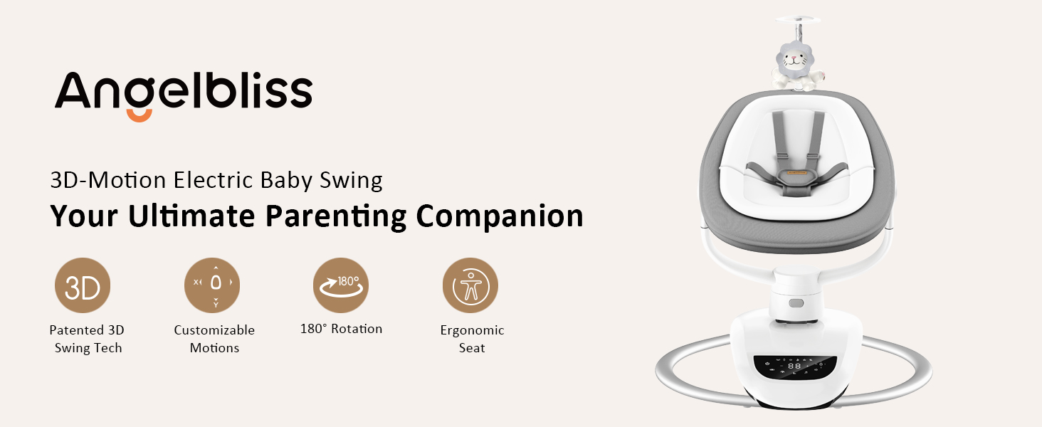 3D-Motion Electric Baby Swing