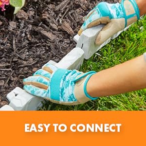 landscape edging, garden edging, landscaping, gardening, faux stone, no-dig