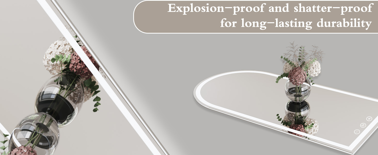 LED bathroom mirror