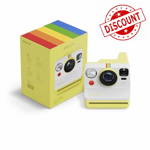 Polaroid Now 3rd Generation I-Type Instant Film Camera - Yellow - Camera Only No Film (9158)