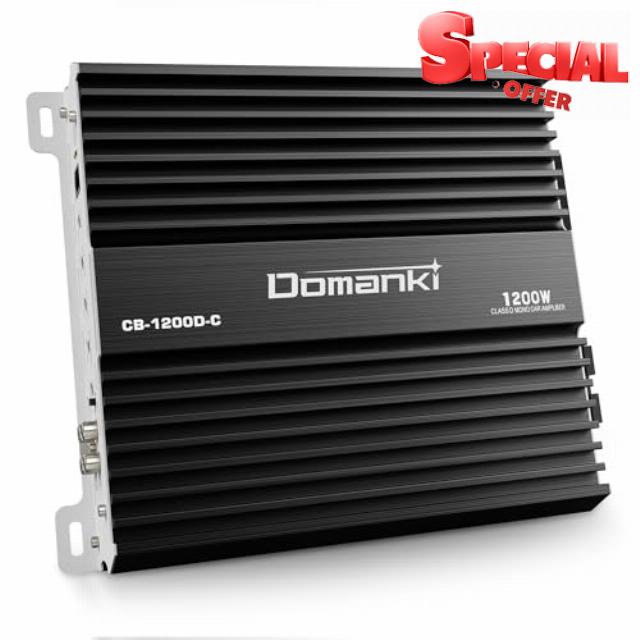 CB-1200D-C Monoblock Car Amplifier Class D 1200 Watts RMS Power Car Amplifiers