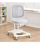 Ergonomic Kids Study Chair, Adjustable Height Mesh Desk Chair for Boys and Girls Teenagers Learni...