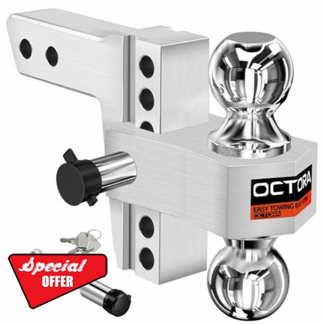 Adjustable Trailer Hitch Fits 2-inch Receiver