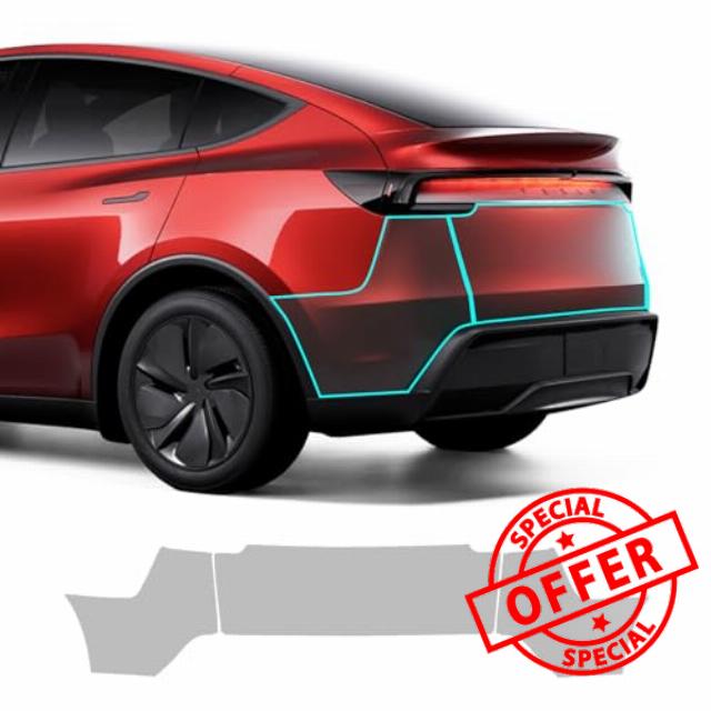 for 2025 Tesla Model Y Juniper TPU PPF Paint Protective Film Custom Fit Anti Scratch Self Healing Shield Guard Tesla Finishing Accessories for Cenrer Rear Trunk Bumper