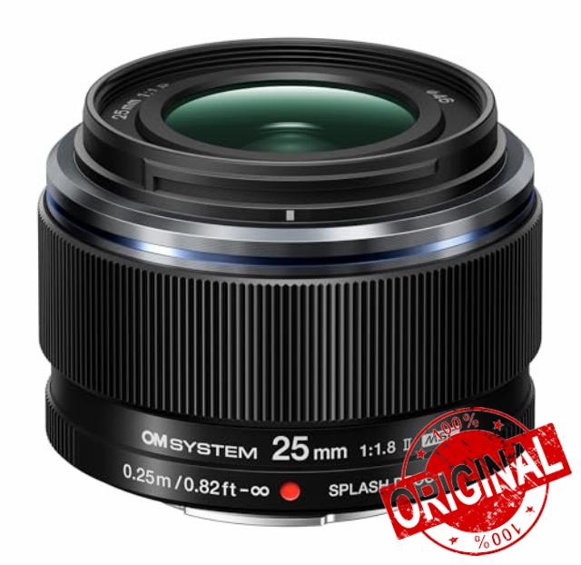 OM SYSTEM M.Zuiko Digital 25mm F1.8 II Lightweight Weather-Sealed Compact Lens with 9-Element and 7-Group Design (Micro Four Thirds)