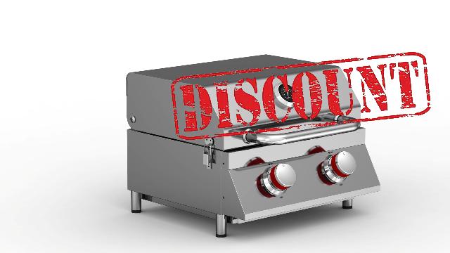 GasOne Portable Propane Grill – 16-inch Stainless Steel Tabletop Grill – Tabletop Gas Grill with Heat Control and Built-In Thermometer – Large Cooking Area – Ideal for Outdoor