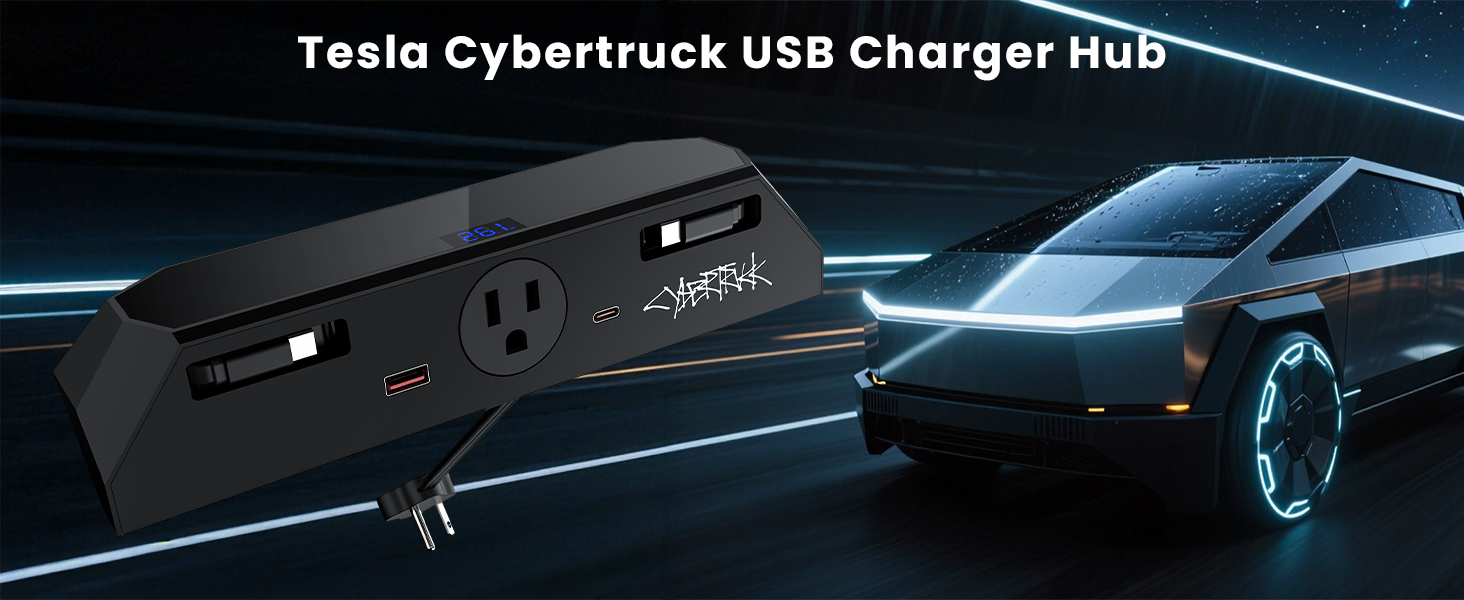 Tesla Cybertruck USB charger Hub
