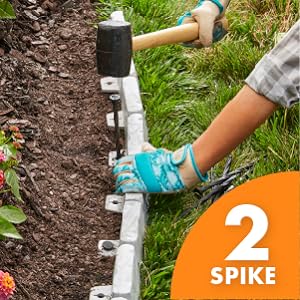 landscape edging, garden edging, landscaping, gardening, faux stone, no-dig