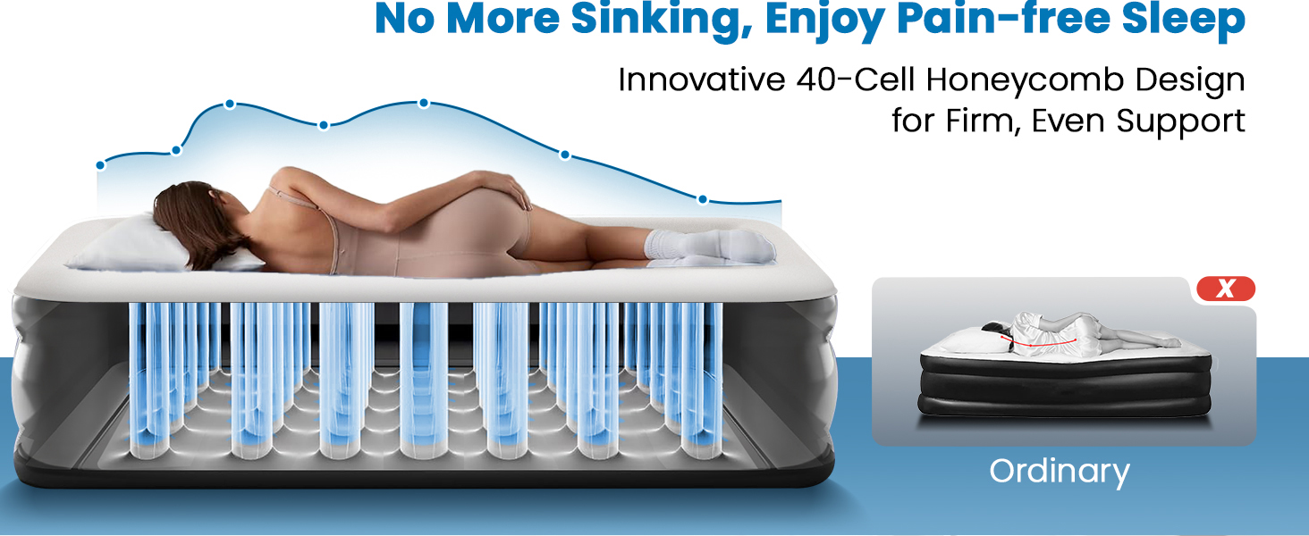 air mattress queen with built in pump